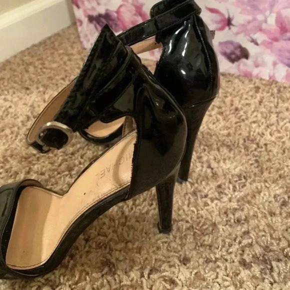 Black Michael By Michael Shannon Stiletto High Heel Sandals 7 - Picture 3 of 4